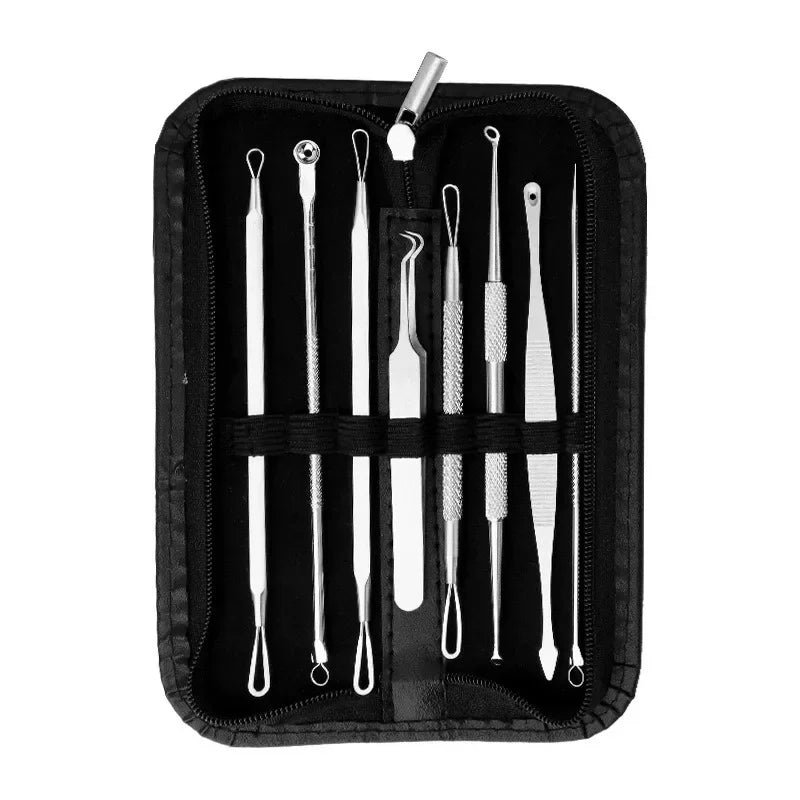 Povei Blackhead Remover Set for Facial Pore Cleaner and Acne Care