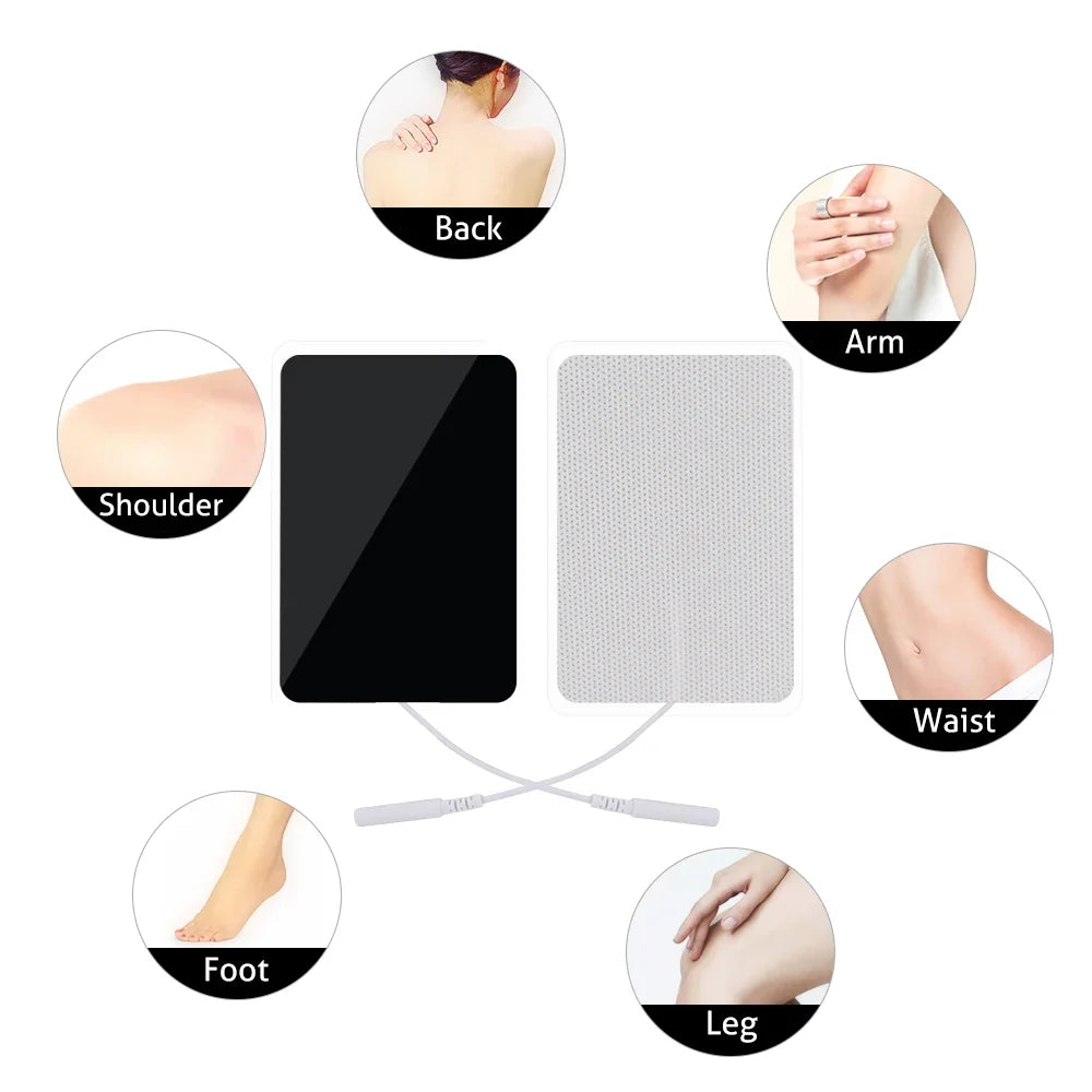 Povei 9*5cm TENS Electrode Pads for Muscle Stimulator Unit electroacupuncture Electroestimulador