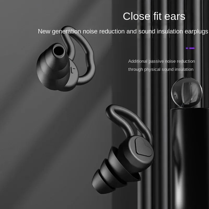 Povei Soft Silicone Earplugs for Sound Insulation and Ear Protection