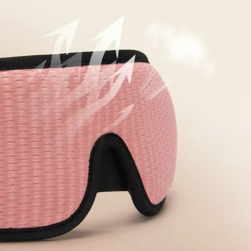 Povei 3D Soft Sleep Mask - Block Out Light, Aid Relaxing Sleep, Nighttime Eyeshade