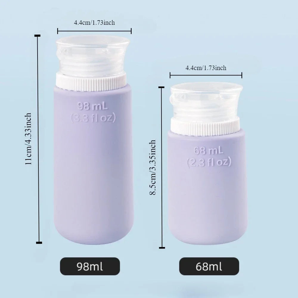 Povei Silicone Travel Bottles Set for Leak Proof Toiletry Refills