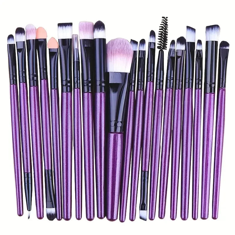 Povei 20-Piece Eyebrow Makeup Brush Set: Multi-Functional, Soft Brushes for Flawless Eye Makeup