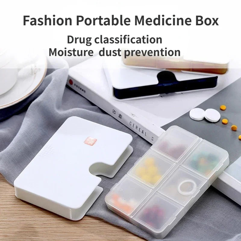 Povei 6-Compartment Medicine Box Delivery Dispenser