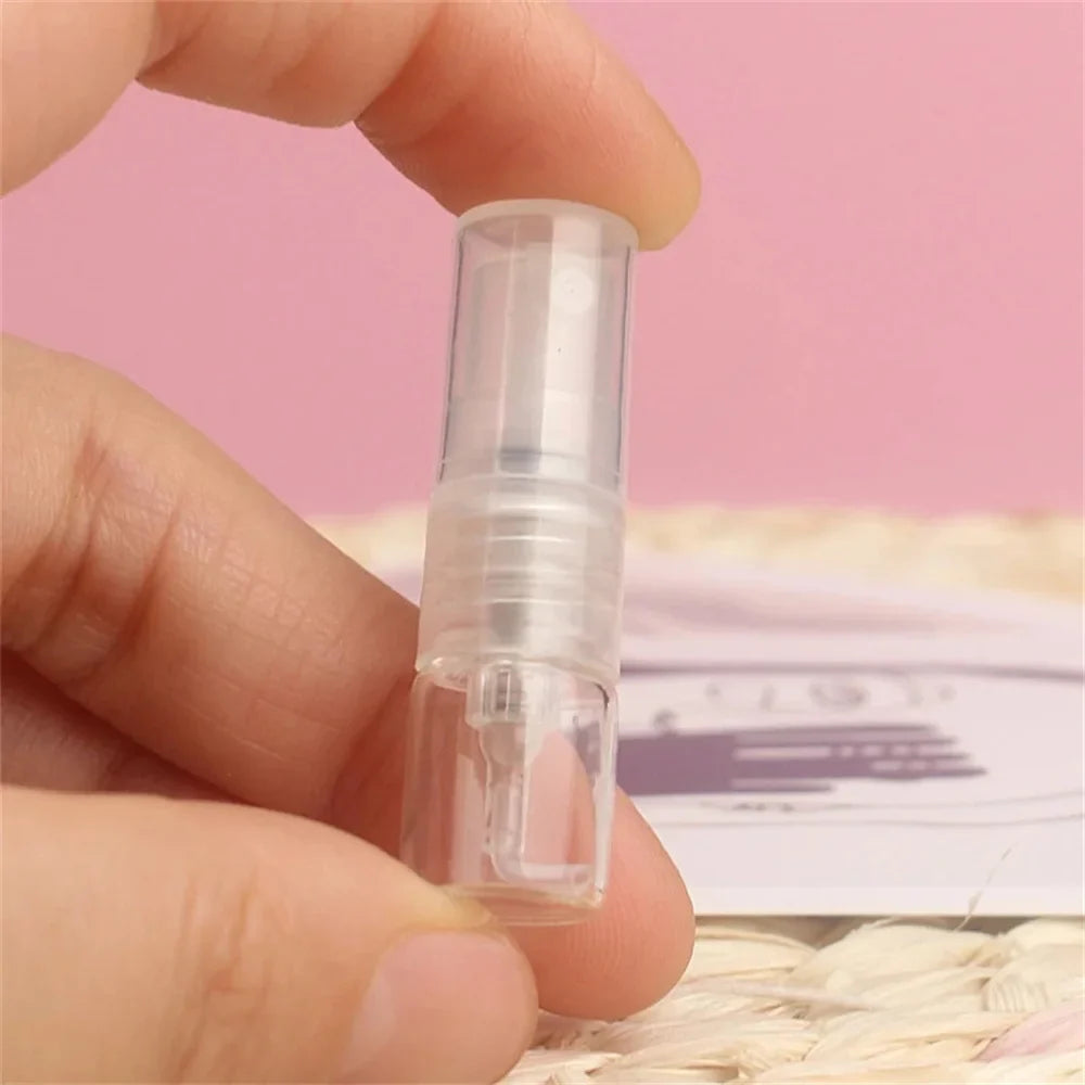 Povei 1ml Mini Glass Spray Perfume Bottles Travel Set