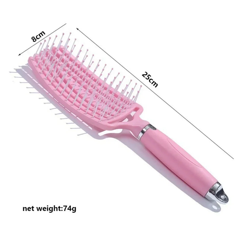 Povei Detangling Scalp Massage Hair Brush for Women - Hollow Out Design