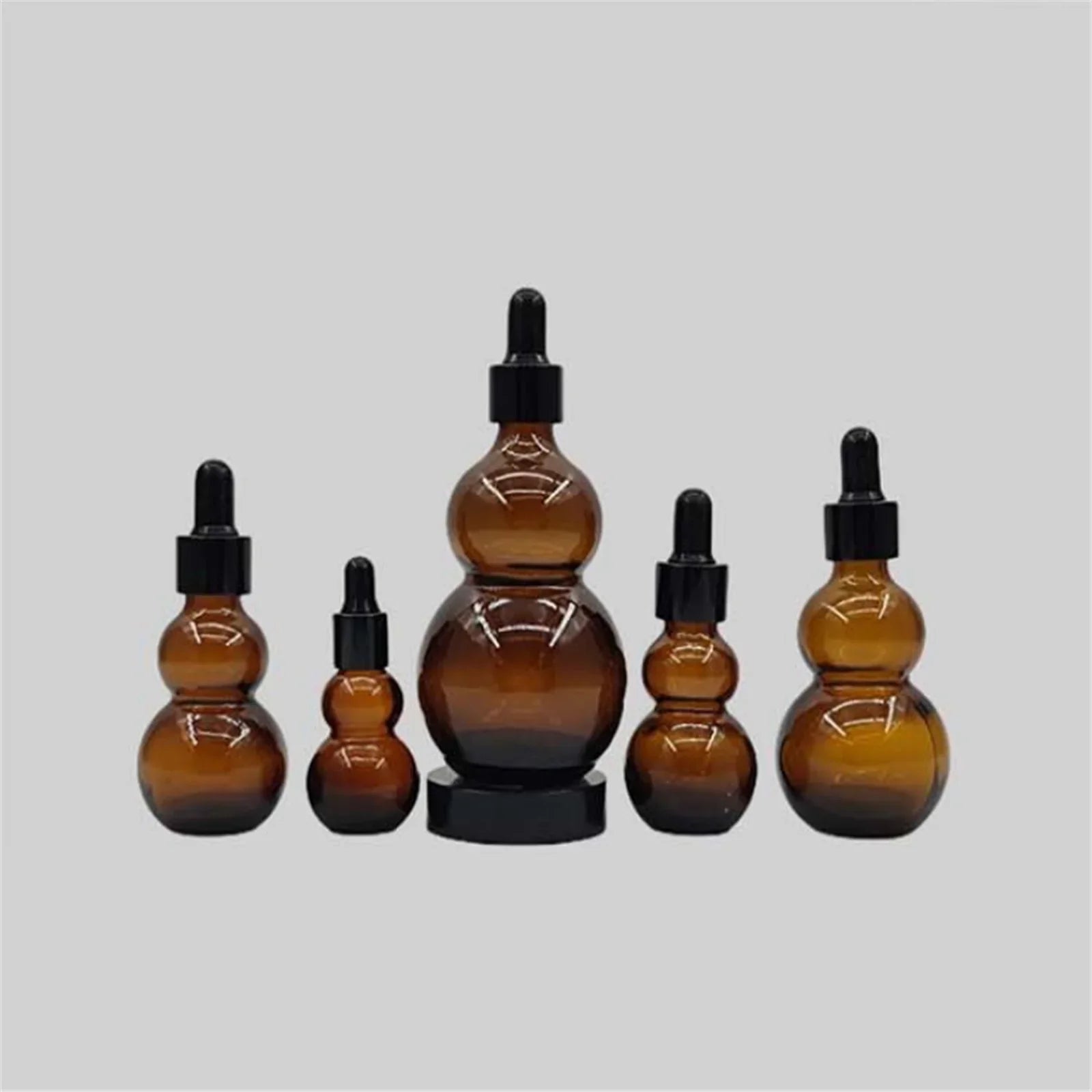 Povei Amber Glass Dropper Bottle for Essential Oils, Aromatherapy, and Massage