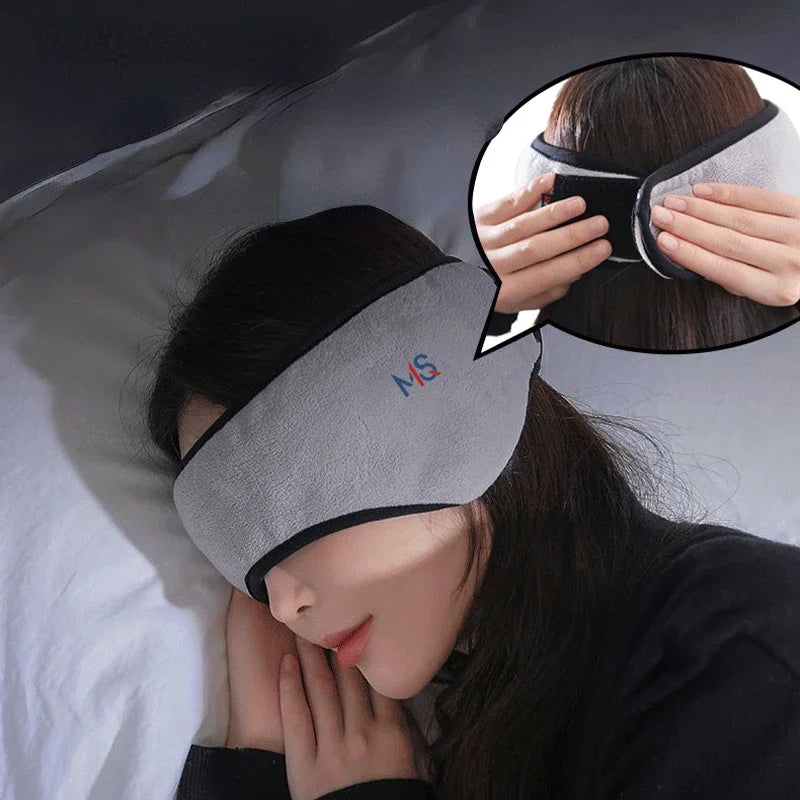 Povei Plush Earmuff Sleep Mask for Women