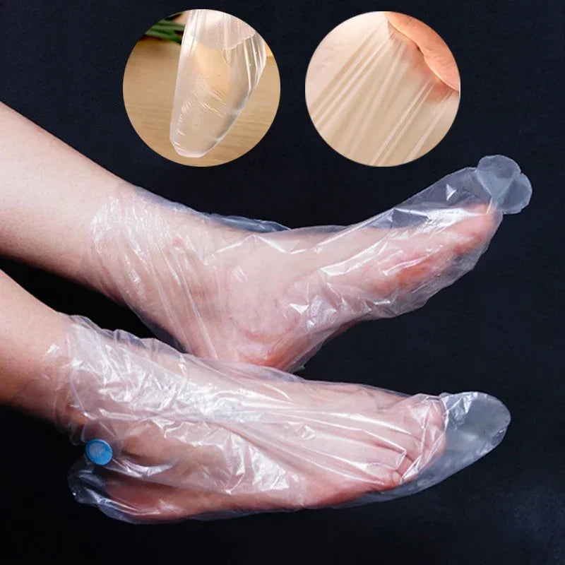 Povei Disposable Foot Bags Detox SPA Covers Pedicure Care Tools