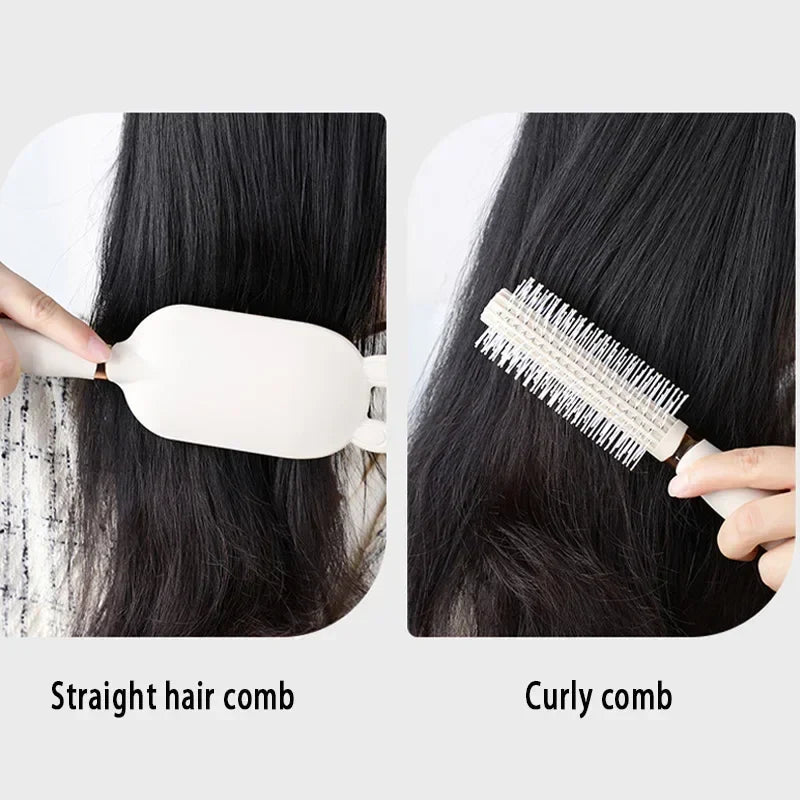 Povei Air Cushion Massage Cleaning Comb for Fluffy Long Hair - Anti Static Hairbrush