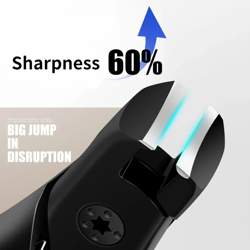 Povei Thick Hard Nail Clipper with Anti-splash Design