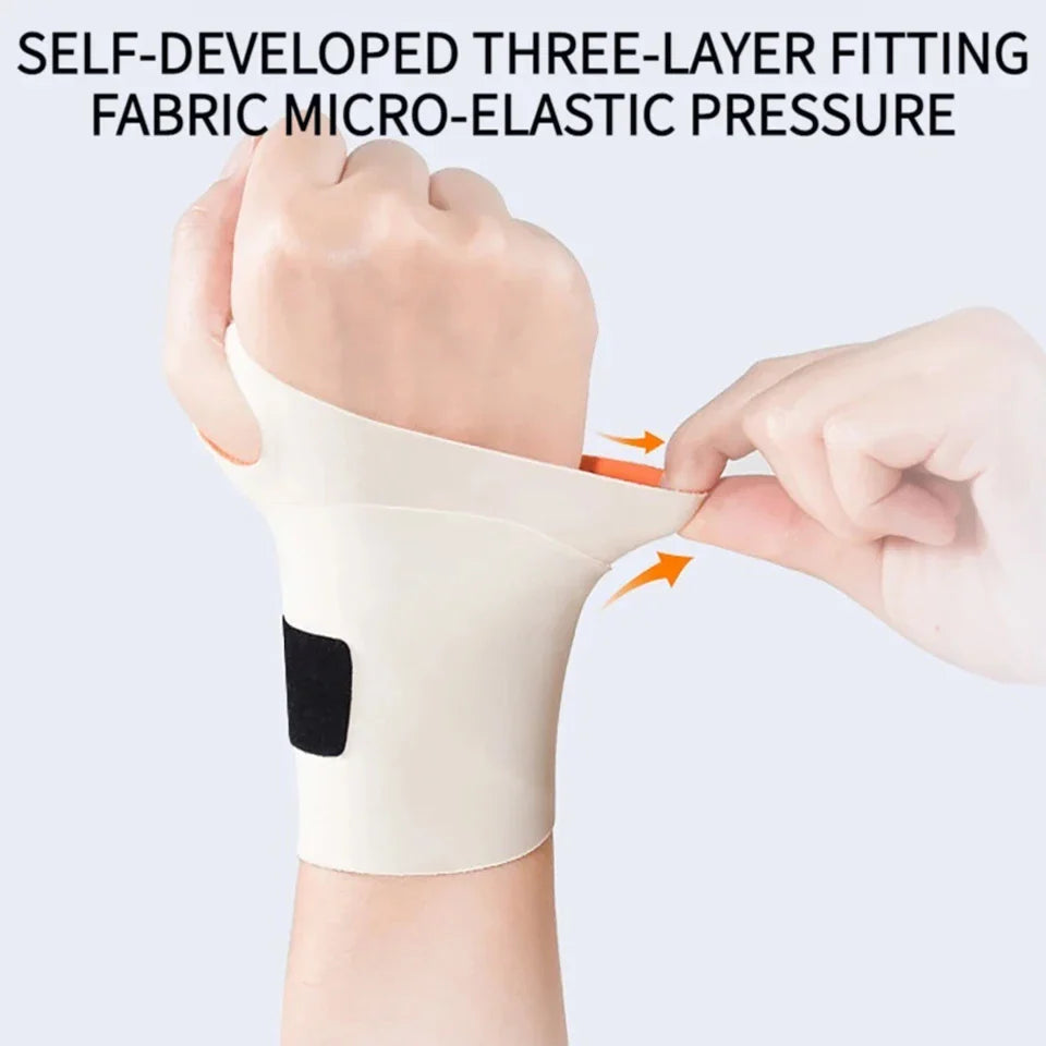 Povei Elastic Wrist Guard Support Brace for Arthritis Carpal Tunnel Sprain Protector