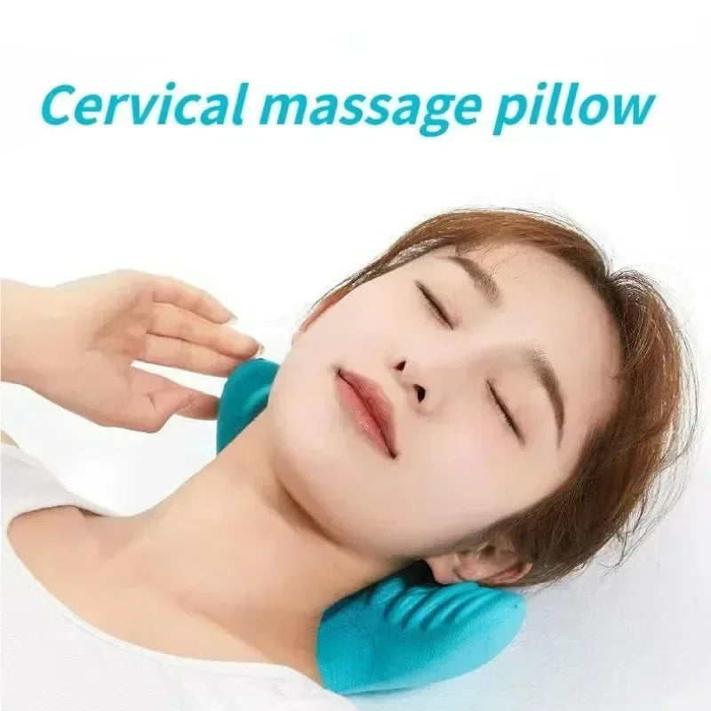 Povei Neck Massager Pillow for Cervical Massage and Shoulder Traction