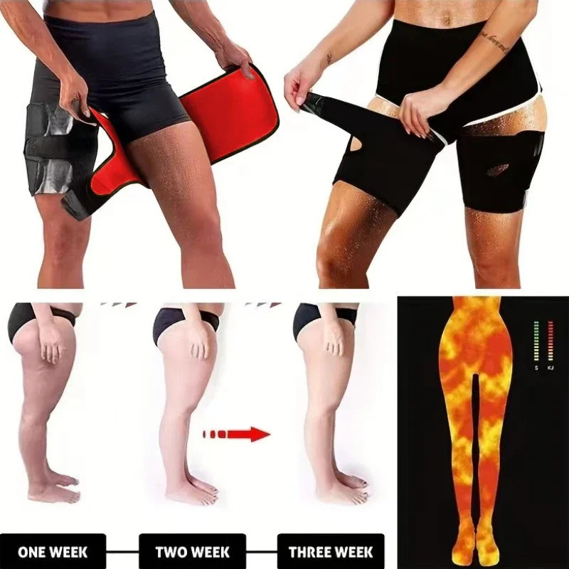 Povei Thigh Trimmer Belt Support for Weight Loss Body Shaper Slimming Shorts