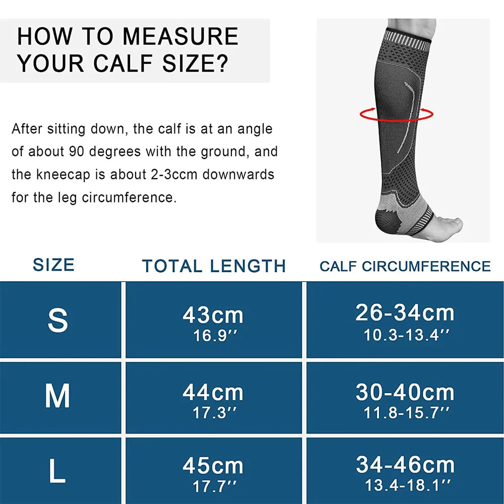 Povei Calf Compression Sleeves for Recovery and Support