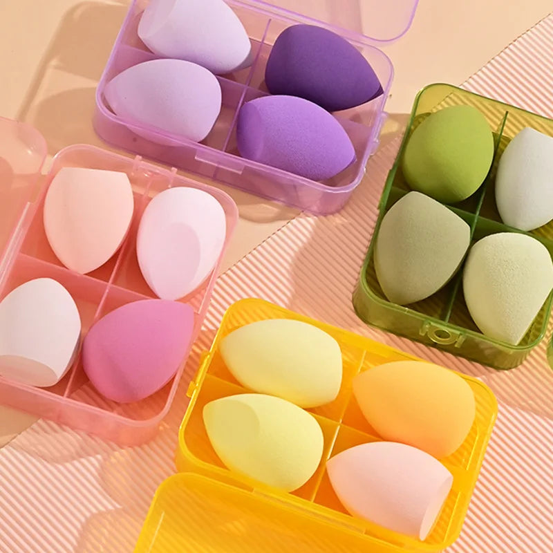 Povei Beauty Egg Makeup Sponges Set | Soft Foundation Cosmetic Puff Kit