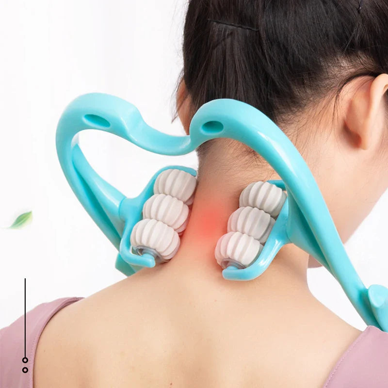 Povei Neck Massager Roller for Pressure Point Therapy Relief