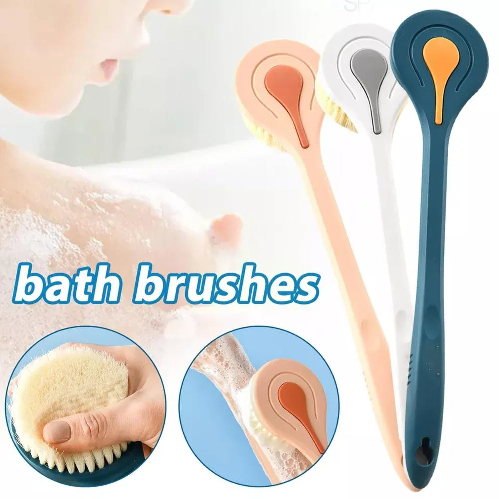 Povei Bath Brush: Exfoliating Body Scrubber for Shower, Back Massage, and Cleaning