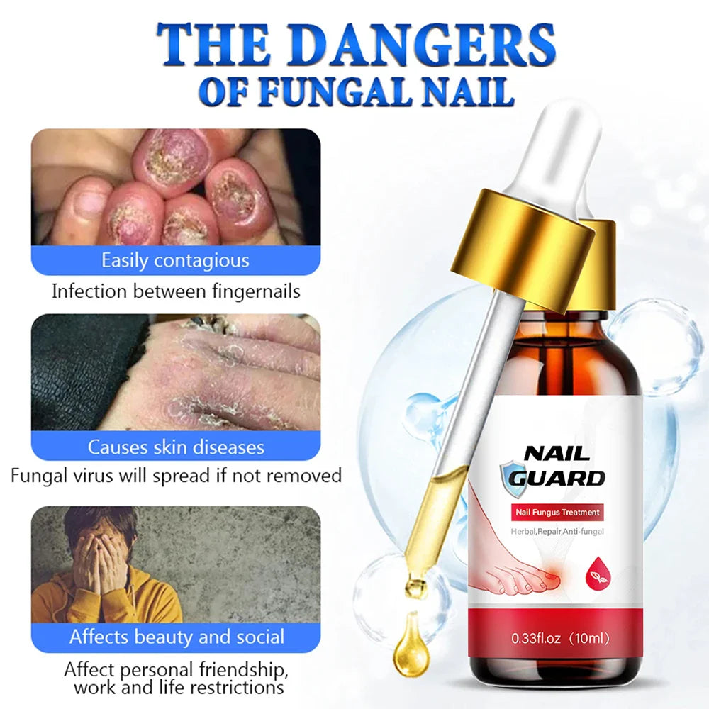 Povei Nail Fungus Repair Essence - Foot Care Serum