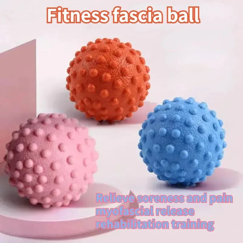 Povei Spiky Massage Ball Trigger Point Relief Plantar Fasciitis Hedgehog 4.5cm