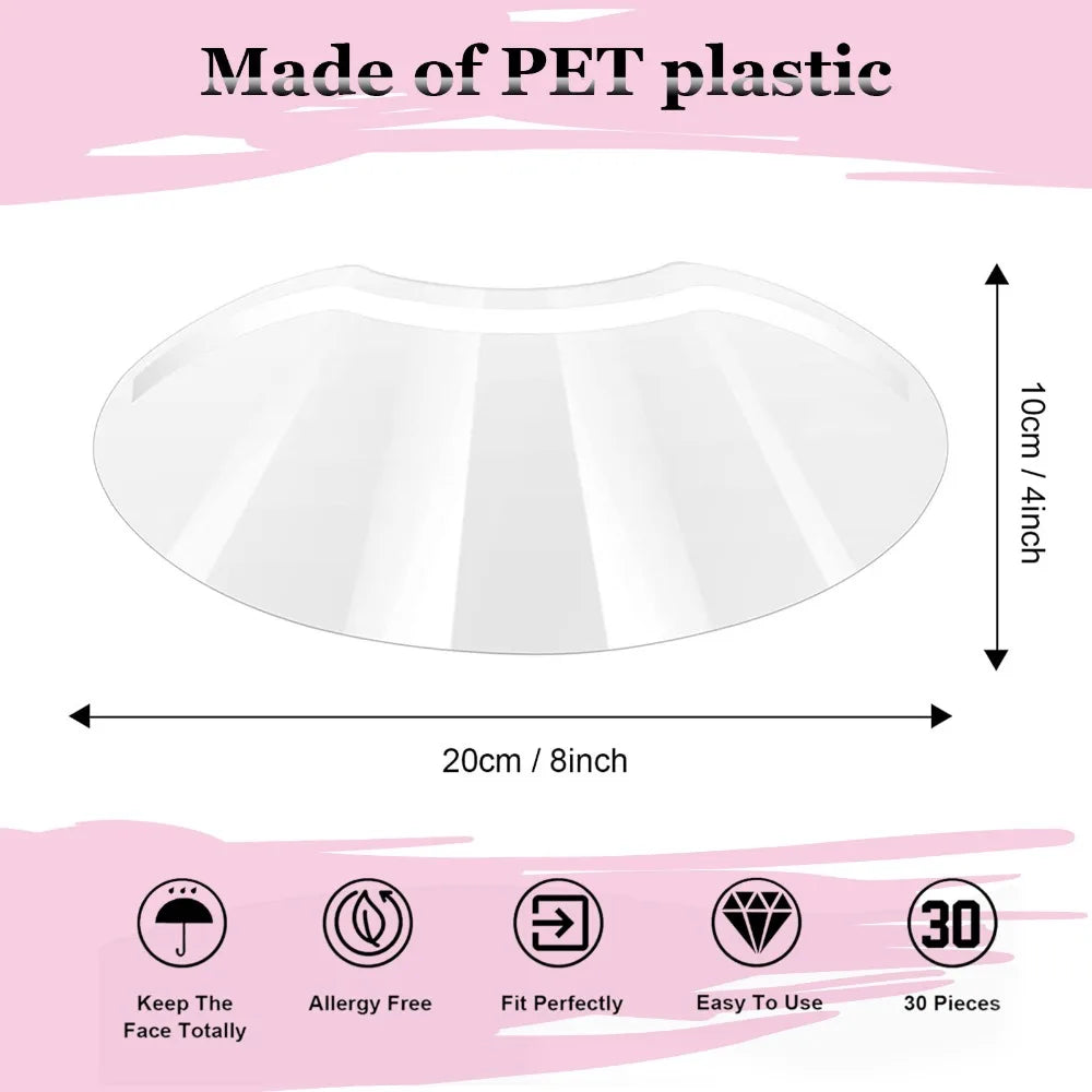 Povei Clear Face Shields: Barber & Makeup Visors for Salon Hairdressing