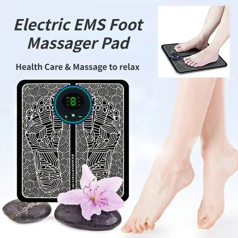 Povei Electric Foot Massager EMS Stimulator USB Charging