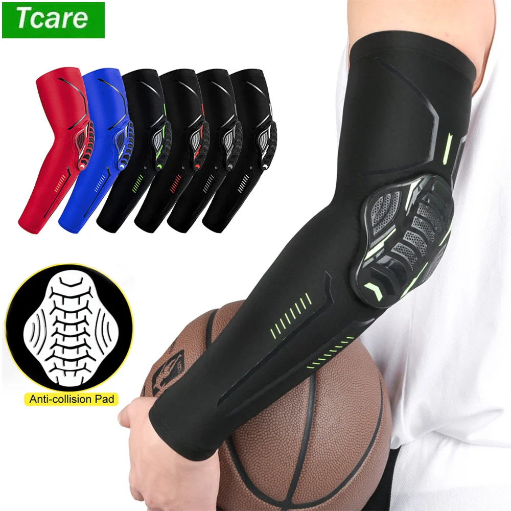 Povei Basketball Elbow Pads Compression Sleeve - Sports Support Bracers