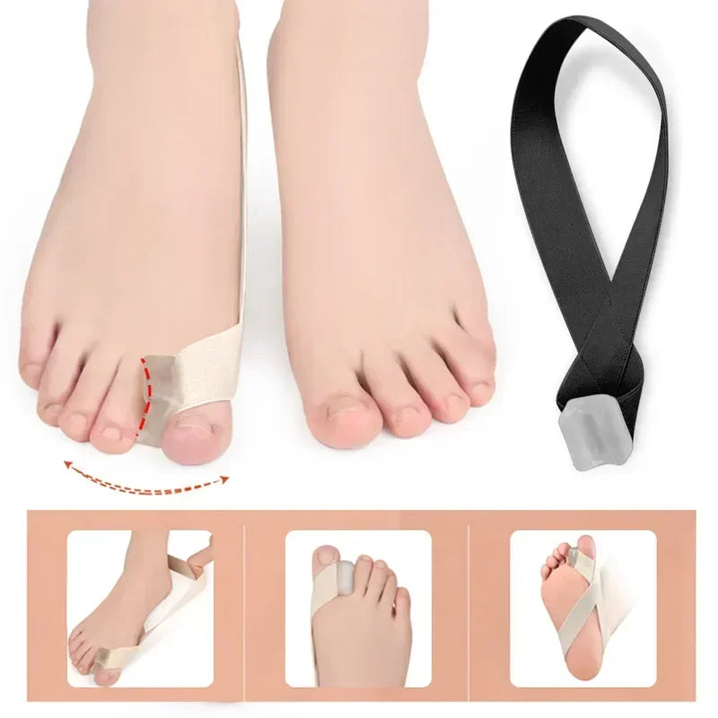 Hallux Valgus Corrector by Povei: Toe Separator & Straightener for Pain Relief & Alignment