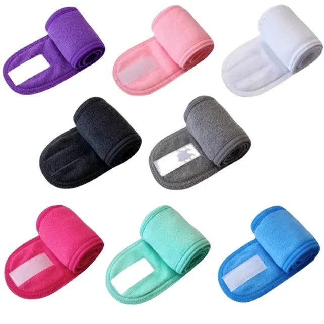 Povei Adjustable Spa Headband for Face Washing and Makeup