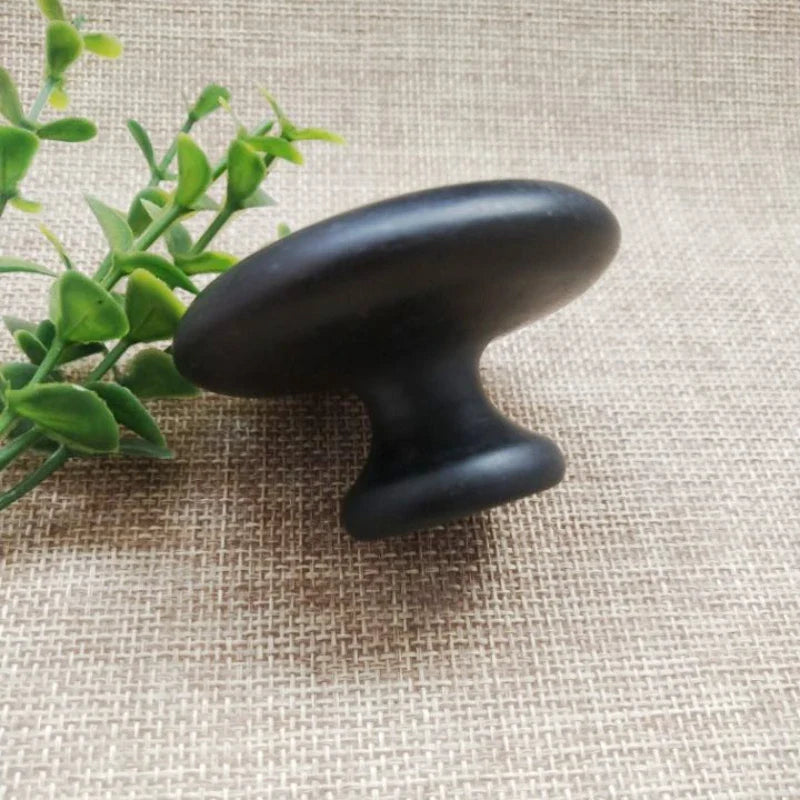 Povei Black Raw Stone Oil Massage Spa Energy Stone Body & Facial Massager