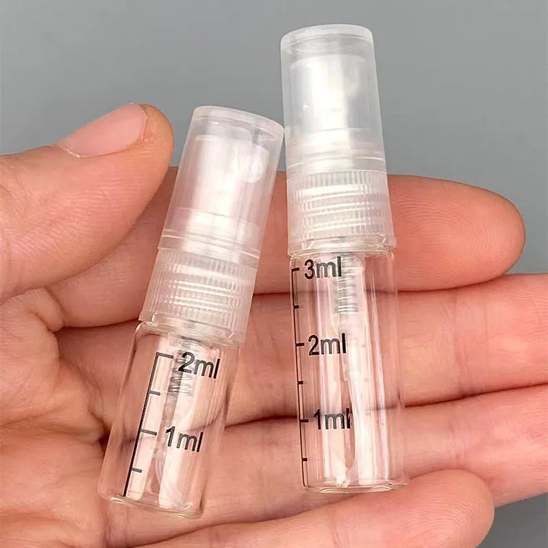 Povei 3ml Mist Spray Pump Bottle Cosmetic Container for Travel Perfume