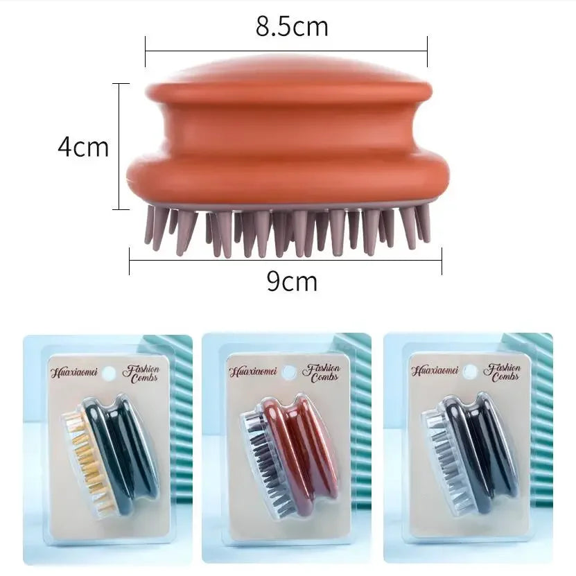 Povei Silicone Scalp Massager Brush for Clean & Healthy Hair