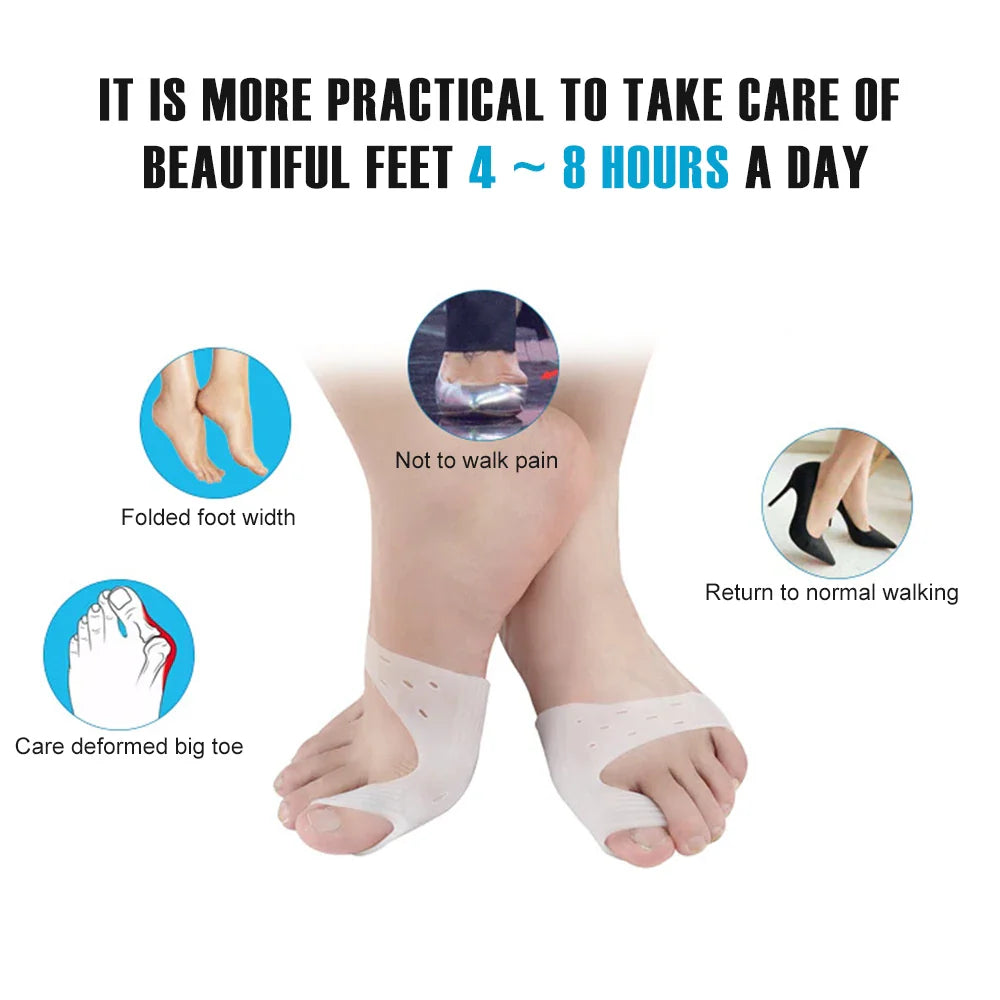 Povei Bunion Corrector Relief Support Cushion for Big Toe Pain Relief