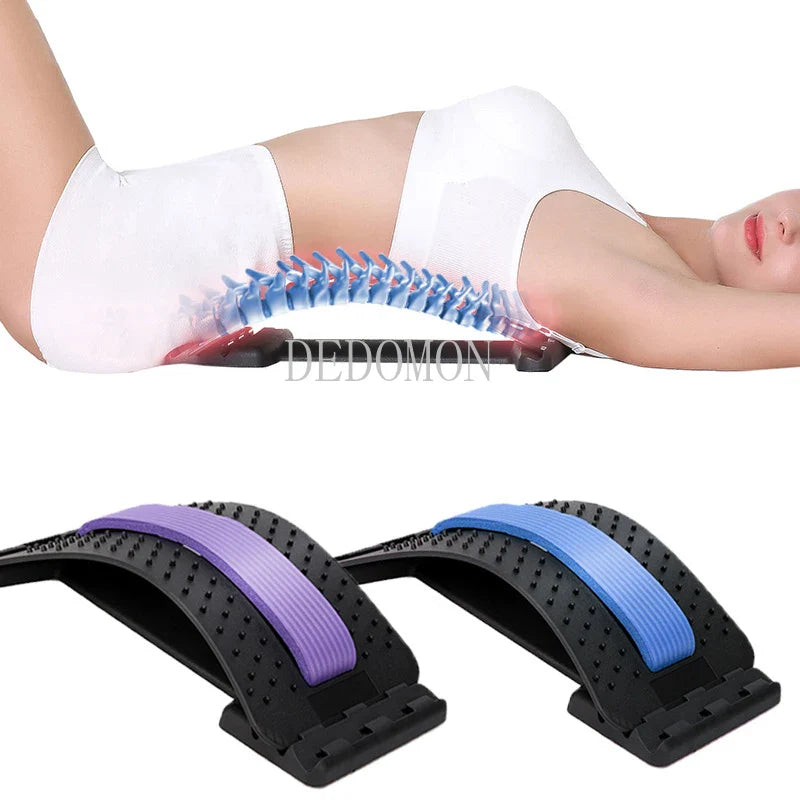 Povei Adjustable Back Massager Stretcher for Pain Relief and Relaxation