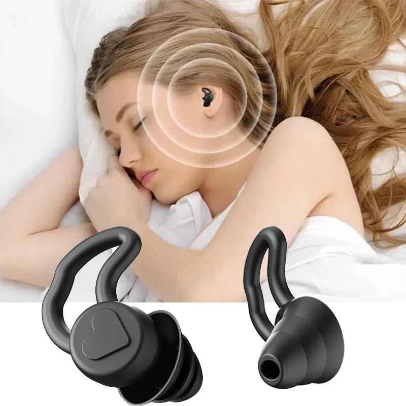 Povei Soft Silicone Earplugs for Sound Insulation and Ear Protection