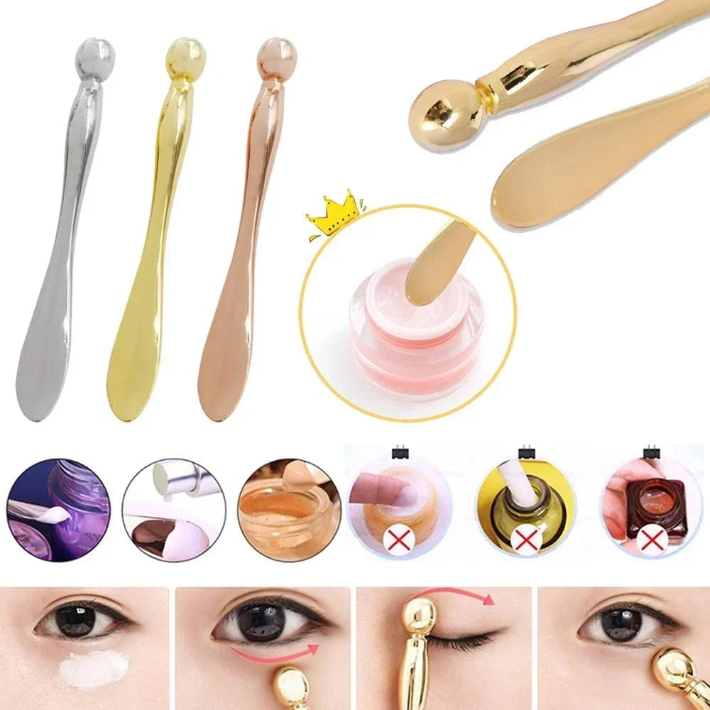 Povei Metal Eye Cream Applicator & Face Massager - Reduce Puffiness & Wrinkles