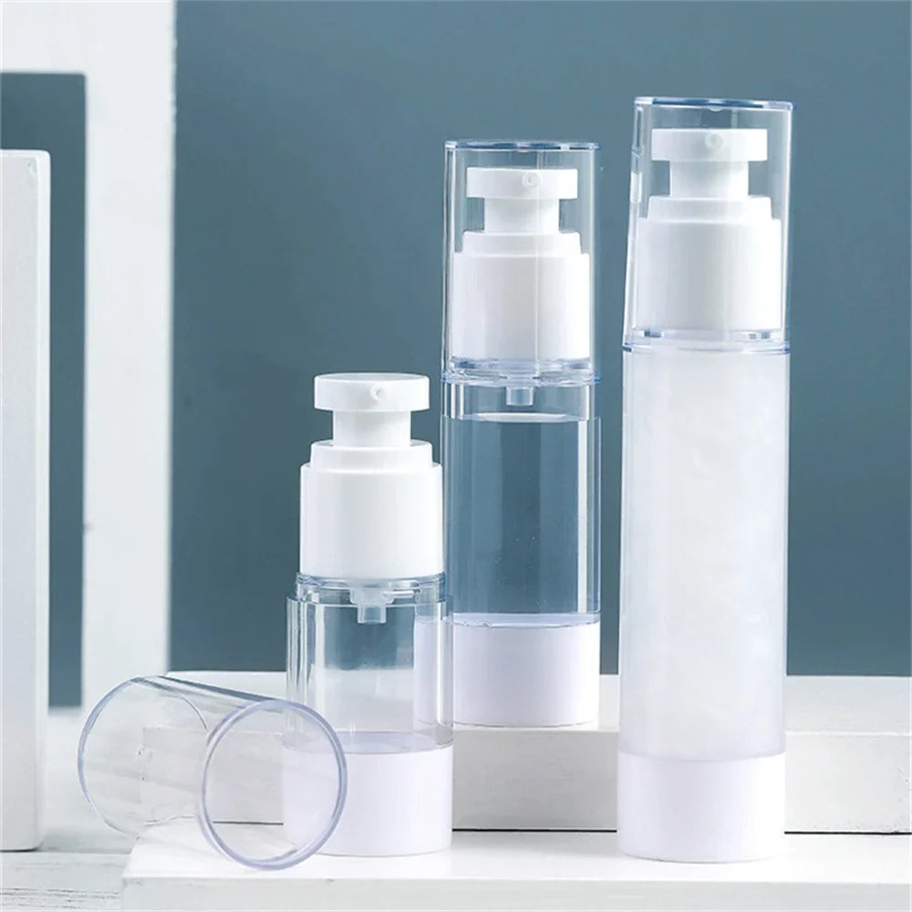 Povei Clear Airless Spray Lotion Bottle - Makeup Dispenser