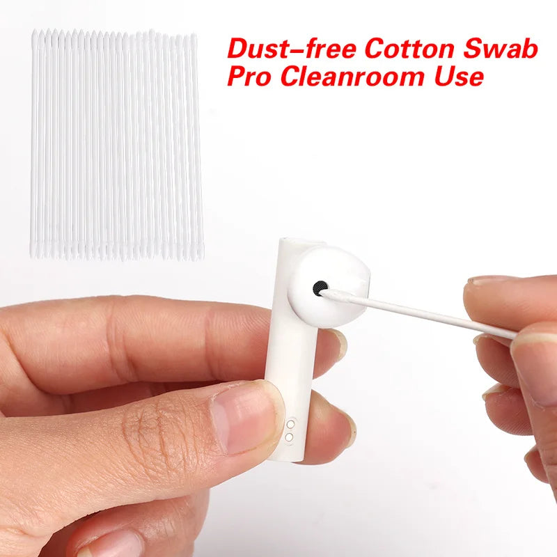 Povei Disposable Cleaning Cotton Swabs for Electronics and Keyboards