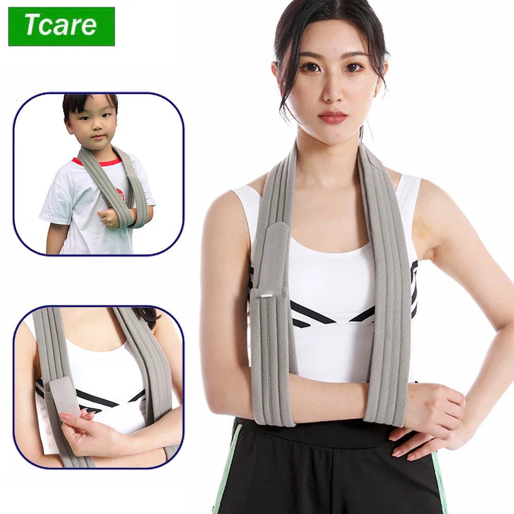 Arm Sling by Povei - Support Strap for Fractures - Rotator Cuff Immobilizer