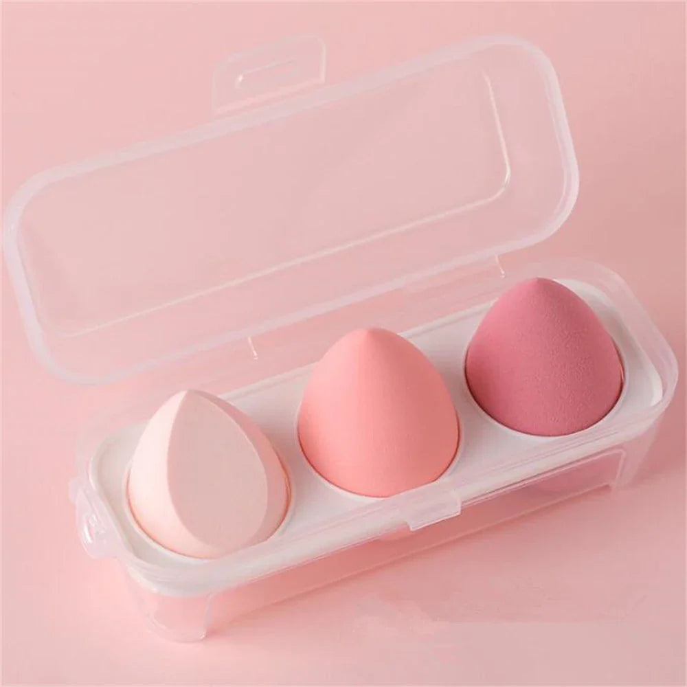 Povei Makeup Blender Sponge Set with Storage Box - Beauty Tools for Flawless Application