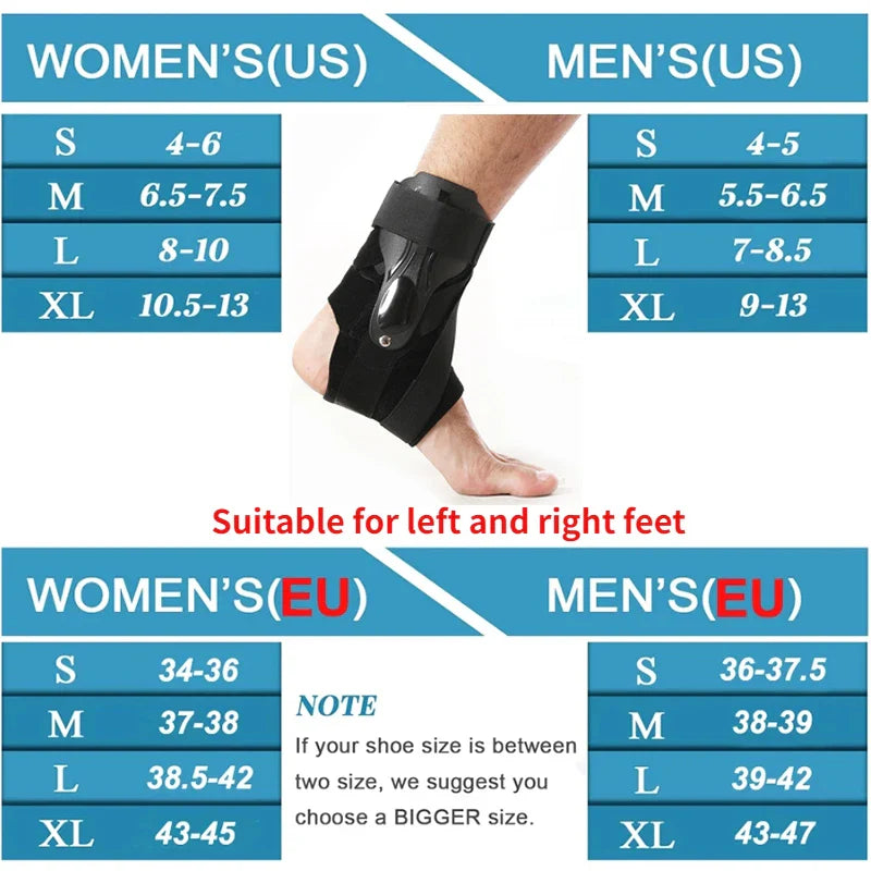 Povei Ankle Brace with Side Stabilizers for Sprained Ankle Support and Recovery