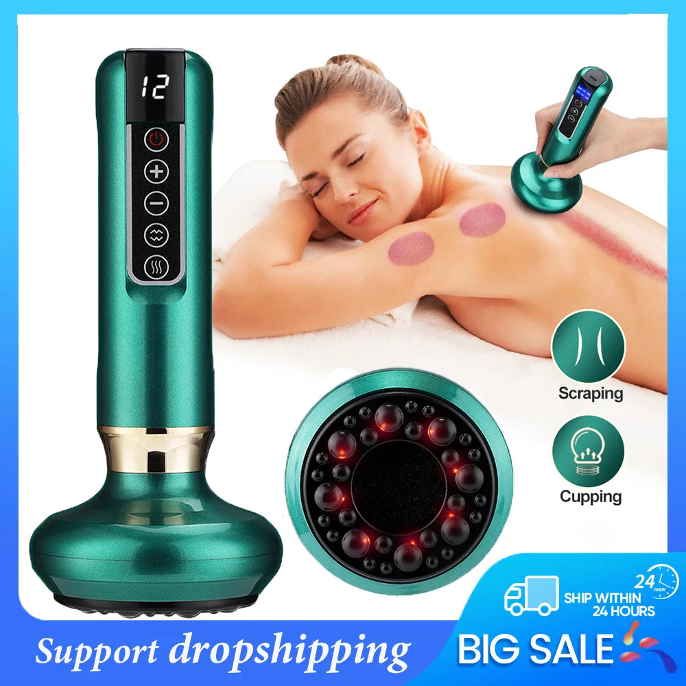 Povei Electric Cupping Massager for Slimming and Anti-Cellulite Therapy