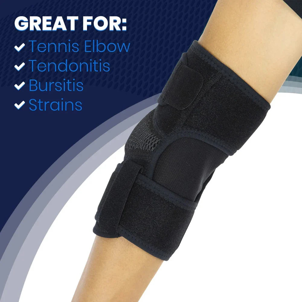 Povei Compression Elbow Brace Wrap for Arm Support - Men Women