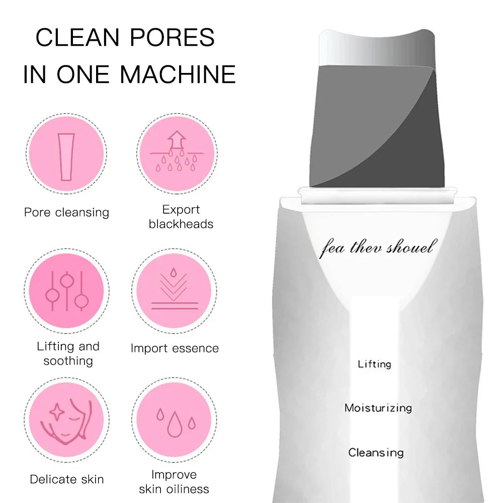 Povei Skin Scrubber Blackhead Remover and Pore Cleaner Machine