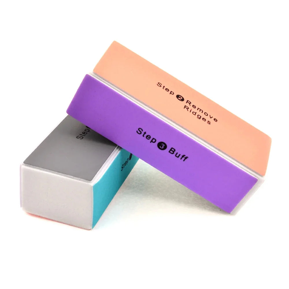 Povei 4-Sided Nail Buffer Block for UV Gel Polish Manicure Buffing