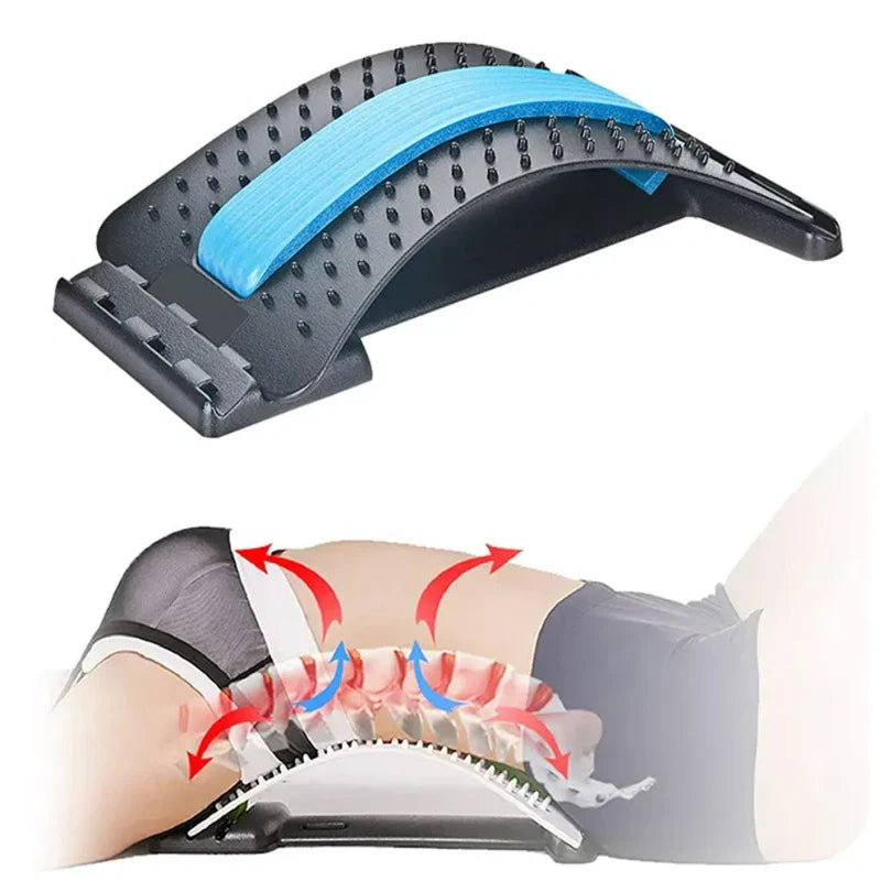 Povei Back Stretcher Massager for Pain Relief and Fitness Support