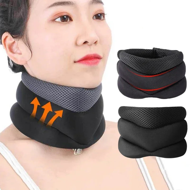 Povei Neck Support Cervical Brace for Cervical Pain Relief and Comfort