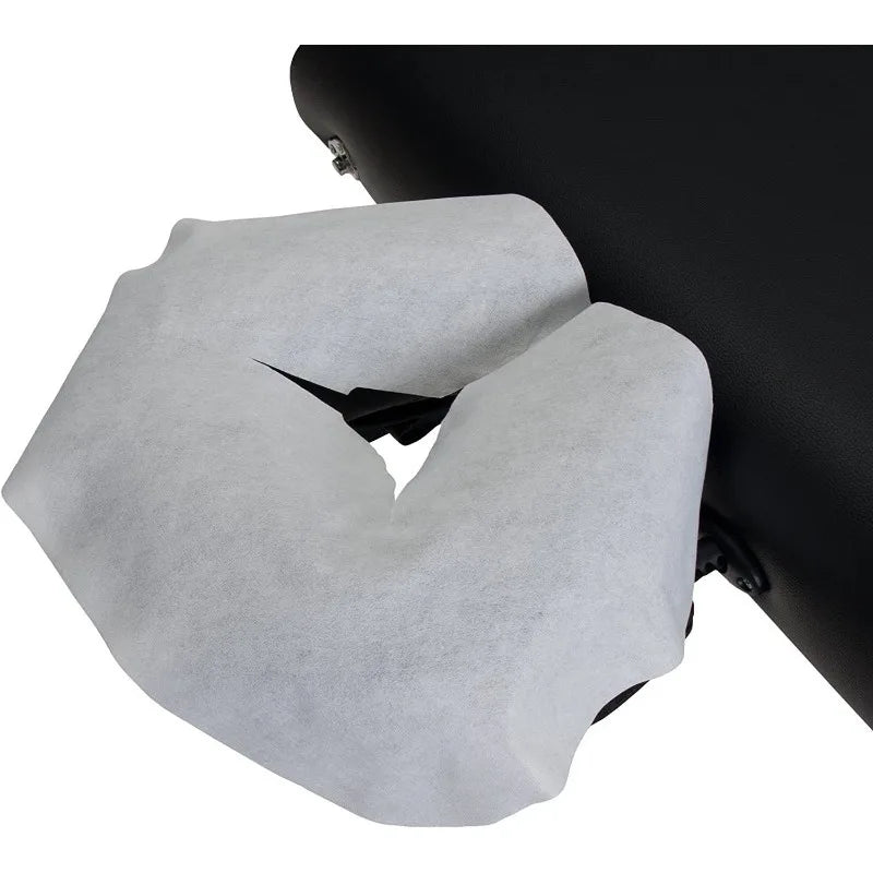 Povei Non-Woven Headrest Pillow Cover for Spa Massage Tables