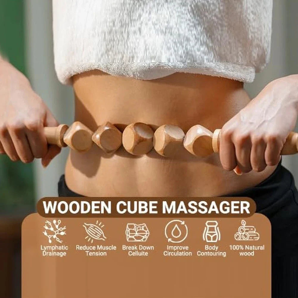 Povei Wood Therapy Massage Tools for Body Sculpting and Relaxation