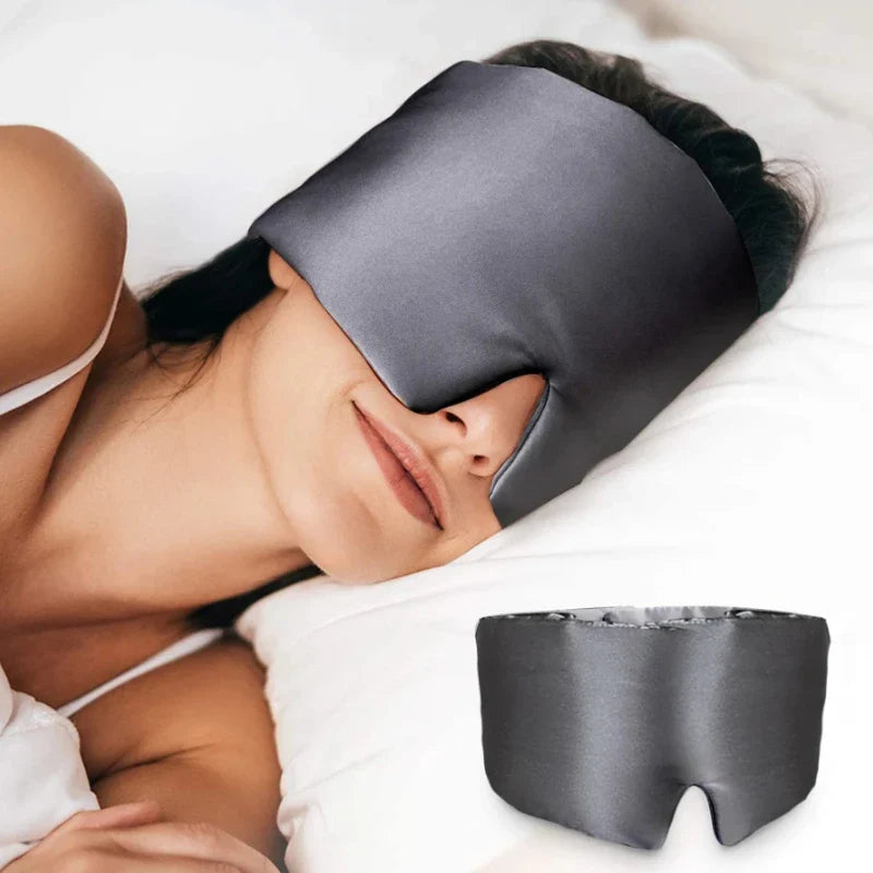 Povei Silk Satin Sleep Mask for Enhanced Relaxation and Restful Sleep