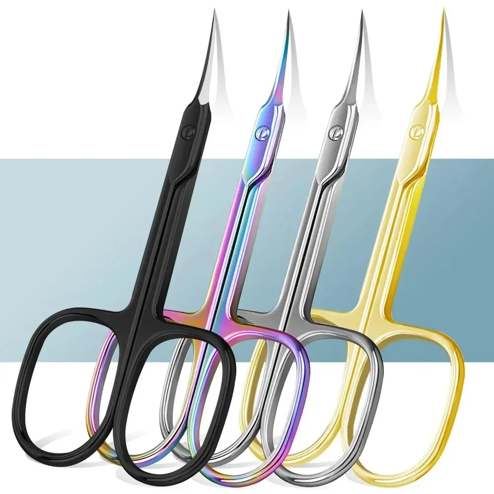 Povei Cuticle Scissors for Precise Manicure & Pedicure Grooming